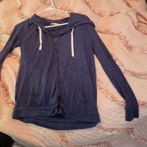 Express zip-up blue hoodie